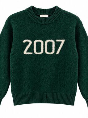 Women's Trail Heads Green Wool Crew Neck Sweater Size S